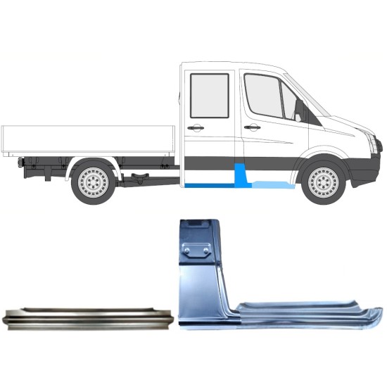 Zestaw reperaturek do Volkswagen Crafter 2005-2017 / Prawa / 15534