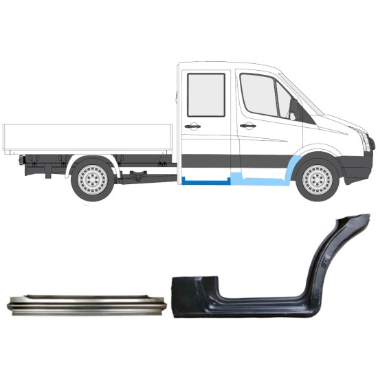 Zestaw reperaturek do Volkswagen Crafter 2005-2017 / Prawa / 15538