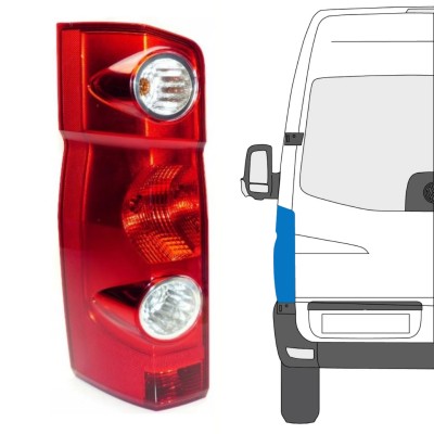 Lampa tylna do Volkswagen Crafter 2005-2017 / Lewa 15573
