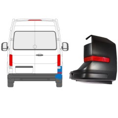Narożnik zderzaka tylnego + odblaskowa lampa do Volkswagen Crafter 2017- / Prawa / Zestaw 9991