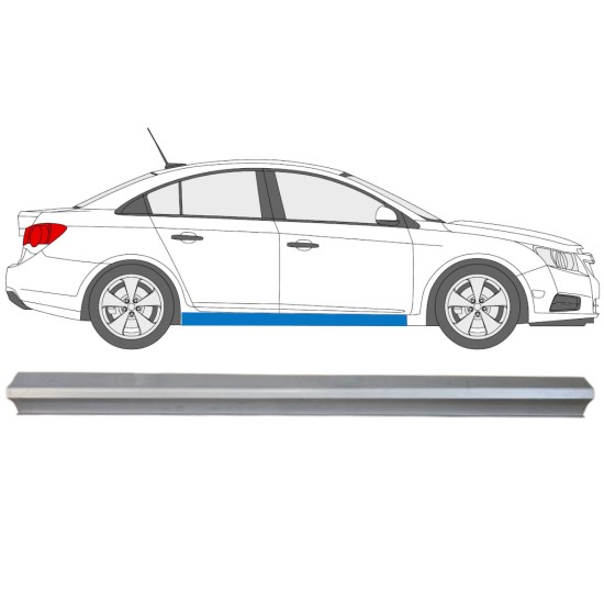 Reperaturka progu część dolna do Chevrolet Cruze 2009-2014 / Prawa 15101 Reperaturka progu część dolna do Chevrolet Cruze 2009-2014 / Prawa 15101