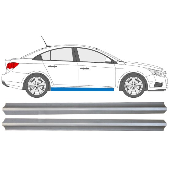 Reperaturka progu część dolna do Chevrolet Cruze 2009-2014 / Lewa+Prawa / Zestaw 15103 Reperaturka progu część dolna do Chevrolet Cruze 2009-2014 / Lewa+Prawa / Zestaw 15103