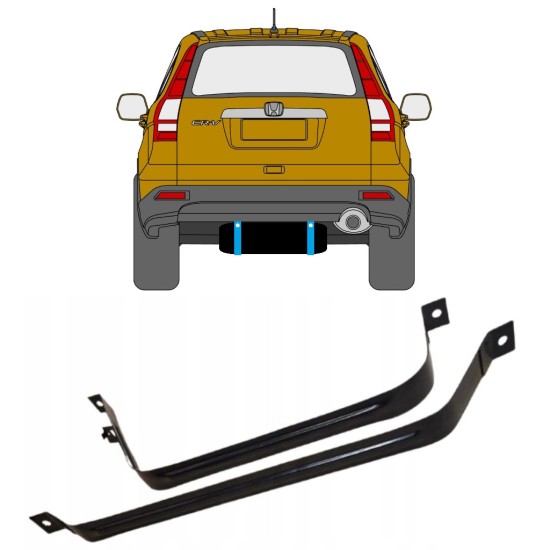 Obejmy zbiornika paliwa do Honda CR-V 2006-2011 15018