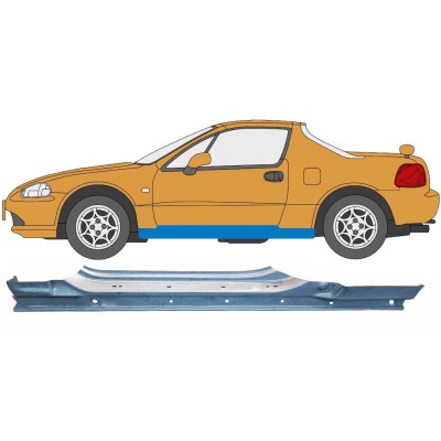Pełny próg do Honda Civic Del Sol 1992-1998 / Lewa 6184