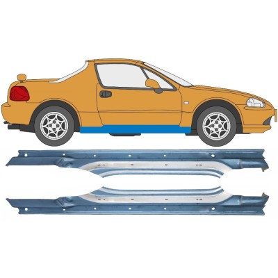 Pełny próg do Honda Civic Del Sol 1992-1998 / Lewa+Prawa / Zestaw 10537