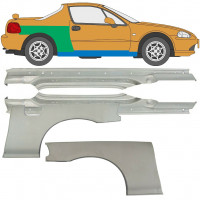 Reperaturka progu + błotnika tylnego do Honda Civic CRX Del Sol 1992-1998 / Zestaw 9519