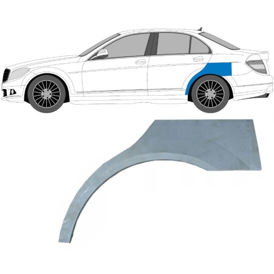 Reperaturka błotnika tylnego do Mercedes C-Class W204 2007-2014 / Lewa 5356
