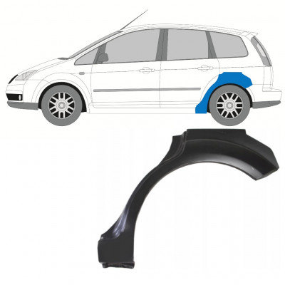 FORD FOCUS C-MAX 2003-2007 REPERATURKA BŁOTNIKA TYLNEGO / LEWA STRONA