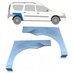Reperaturka błotnika tylnego do Dacia Logan 2004-2009 / Lewa+Prawa / Zestaw 11521