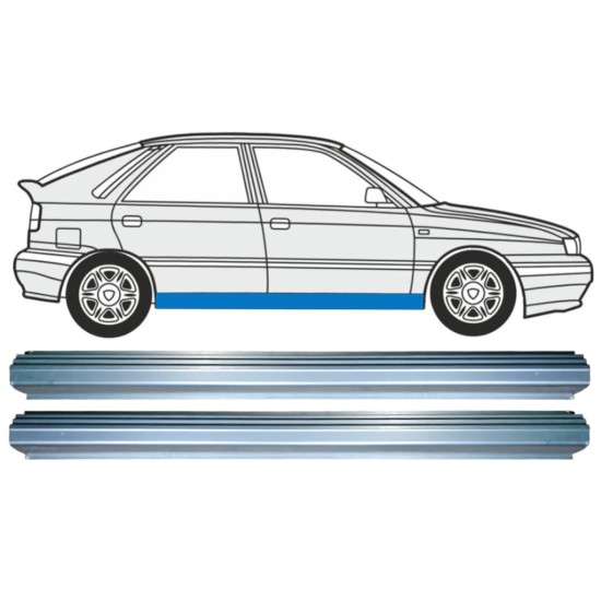 Reperaturka progu do Lancia Delta 1993-1999 / Lewa+Prawa / Zestaw 15217