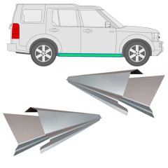Reperaturka progu wewnętrzna + zewnętrzna do Land Rover Discovery 2004-2009 / Lewa+Prawa / Zestaw 10939
