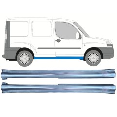 Pełny próg do Fiat Doblo 2001-2010 / Lewa+Prawa / Zestaw 11468