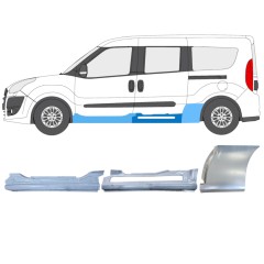 Zestaw reperaturek do Opel Combo D 2011-2018 / Lewa / 15559