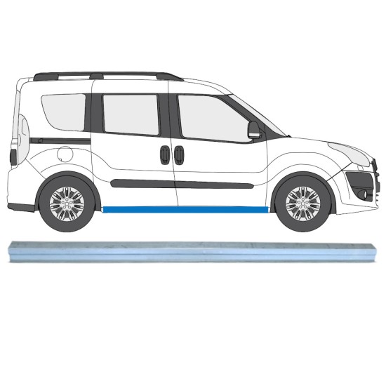 Reperaturka progu do Opel Combo D 2011-2018 / Lewa = Prawa (symetryczny) 15362