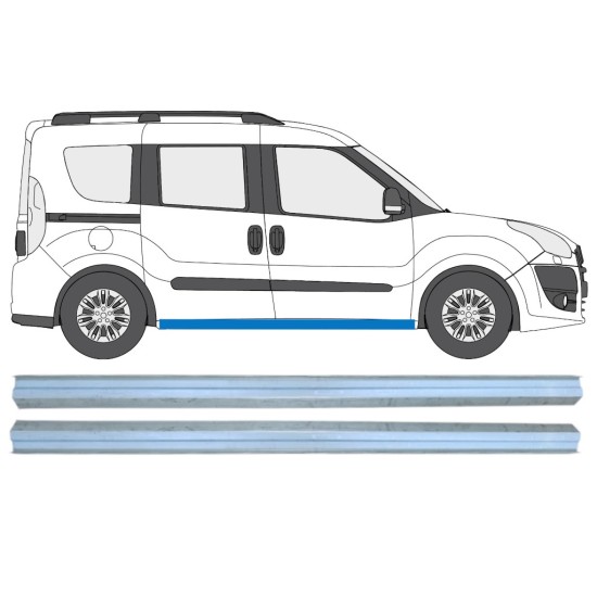 Reperaturka progu do Fiat Doblo 2010-2022 / Lewa+Prawa / Zestaw 15361