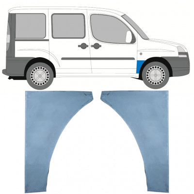 Reperaturka błotnika przedniego do Fiat Doblo 2001-2010 / Lewa+Prawa / Zestaw 9739