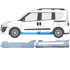 Reperaturka progu do Opel Combo D 2011-2018 / Lewa / Zestaw 14368