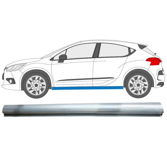 Reperaturka progu część dolna do Citroen DS4 2011-2015 / Lewa 15015