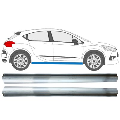 Reperaturka progu część dolna do Citroen DS4 2011-2015 / Lewa+Prawa / Zestaw 15016