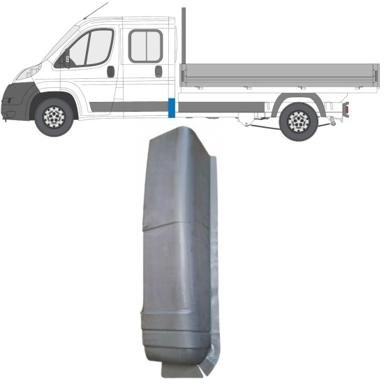 Reperaturka narożnika tylnego do Fiat Ducato 2006-2026 / Lewa 16615