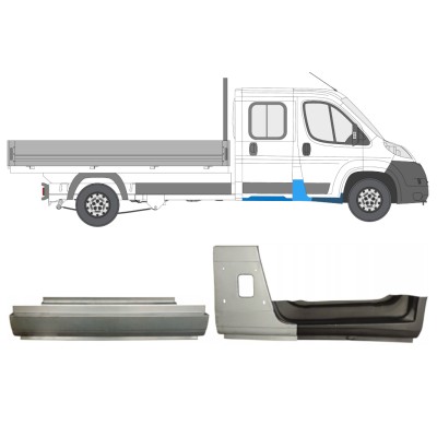 Zestaw reperaturek do Fiat Ducato 2006-2014 / Prawa / Podwójna kabina / 14800