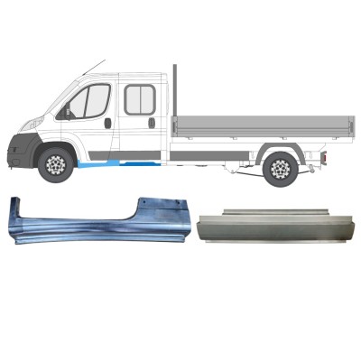 Zestaw reperaturek do Fiat Ducato 2006-2014 / Lewa / Podwójna kabina / 14795