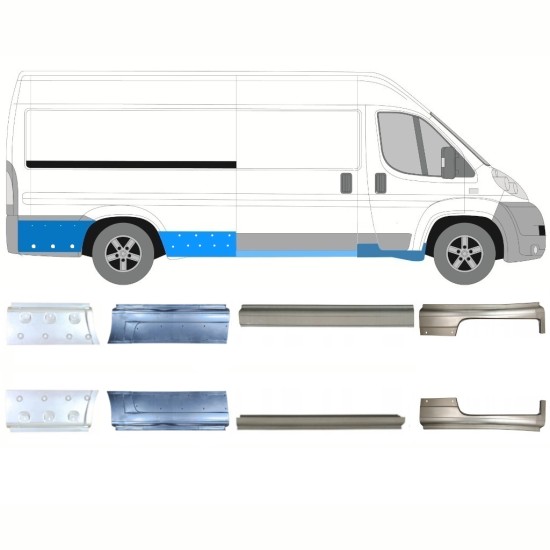 Reperaturka progu do Fiat Ducato 2006-2026 / Lewa+Prawa / Zestaw 10891