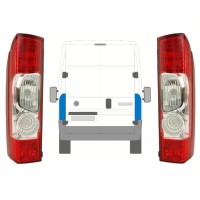 Lampa tylna do Fiat Ducato 2006-2014 / Lewa+Prawa / Zestaw 10026
