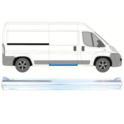 Pełny próg drzwi przesuwnych do Peugeot Boxer 2006-2026 / Prawa 13848