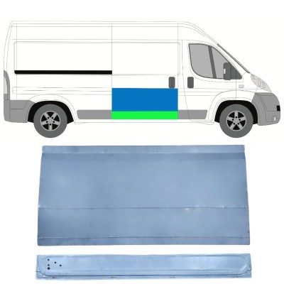 Reperaturka drzwi przesuwnych wewnętrzna + zewnętrzna do Fiat Ducato 2006-2014 / Prawa / Zestaw 14823