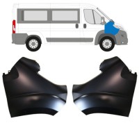 Błotnik przedni do Fiat Ducato 2014-2018 / Lewa / Zestaw 15396