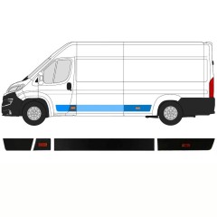 Zestaw listew do Peugeot Boxer 2018- / Lewa / 14423