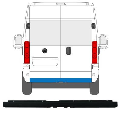 Tylny zderzak z otworem na hak do Peugeot Boxer 2018- 16165