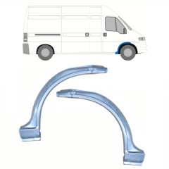 Reperaturka nadkola przedniego do Peugeot Boxer 1994-2006 / Lewa+Prawa / Zestaw 13268