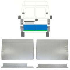 Reperaturka drzwi tylnych wewnętrzna + zewnętrzna do Citroen Jumper 1994-2006 / Lewa+Prawa / Zestaw 14456
