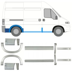 Reperaturka progu + błotnika tylnego do Peugeot Boxer 1994-2006 / Zestaw 14229
