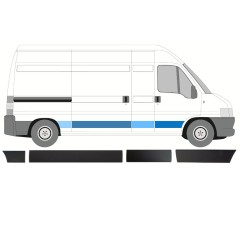 Zestaw listew do Citroen Jumper 2002-2006 / Prawa / 14391
