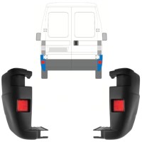 Narożnik zderzaka tylnego do Fiat Ducato 2002-2006 / Lewa+Prawa / Zestaw 9816