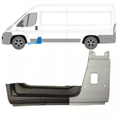 FIAT DUCATO 2006- PRZEDNI SŁUPEK + PRÓG / LEWA STRONA