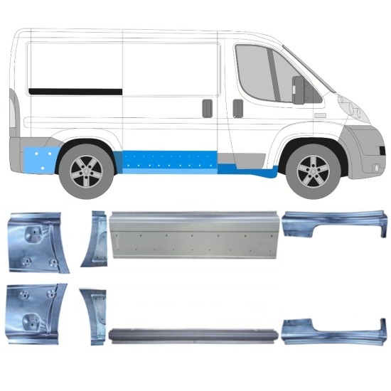 Zestaw reperaturek do Fiat Ducato 2006-2014 / Lewa+Prawa / 14814