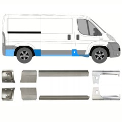 Reperaturka progu do Citroen Jumper 2006-2025 / Lewa+Prawa / Zestaw 14155