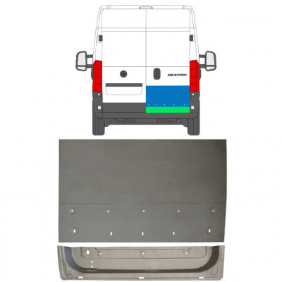 FIAT DUCATO 2006- REPERATURKA DRZWI TYLNYCH / ZESTAW / PRAWA STRONA