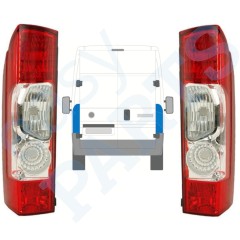 Lampa tylna do Citroen Jumper 2006-2014 / Lewa+Prawa / Zestaw 13233