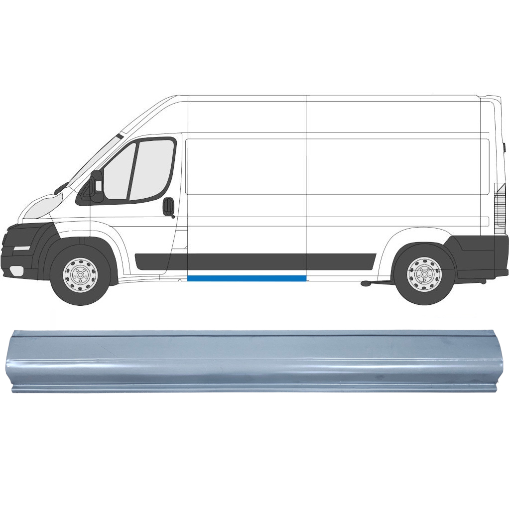 Fiat Ducato 2006- Strona Panel Naprawczy / Prawa Strona = Lewa Strona