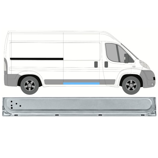 Reperaturka drzwi przesuwnych wewnętrzna do Citroen Jumper 2006-2026 / Prawa 17044