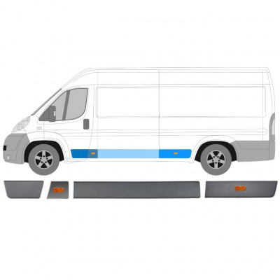 FIAT DUCATO 2006- ZESTAW LISTEW Z LAMPA / LEWA STRONA