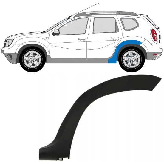 Listwa boczna błotnika tylnego do Dacia Duster 2010-2017 / Lewa 16020