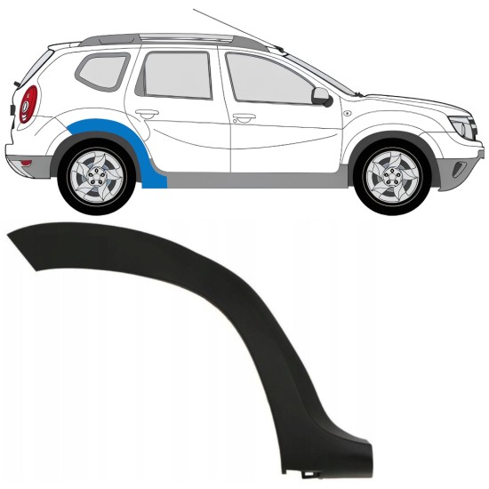 Listwa boczna błotnika tylnego do Dacia Duster 2010-2017 / Prawa 16019
