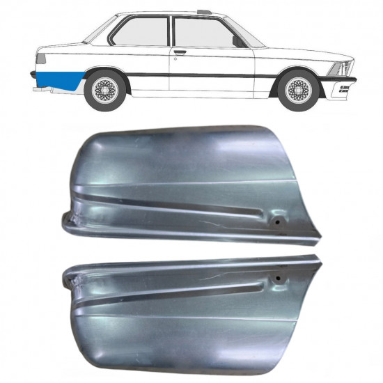 Reperaturka błotnika tylnego do BMW 3 E21 1975-1984 / Lewa+Prawa / Zestaw 10275