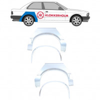 Reperaturka błotnika tylnego wewnętrzna + zewnętrzna do BMW 3 E30 1987-1994 / Zestaw 10853